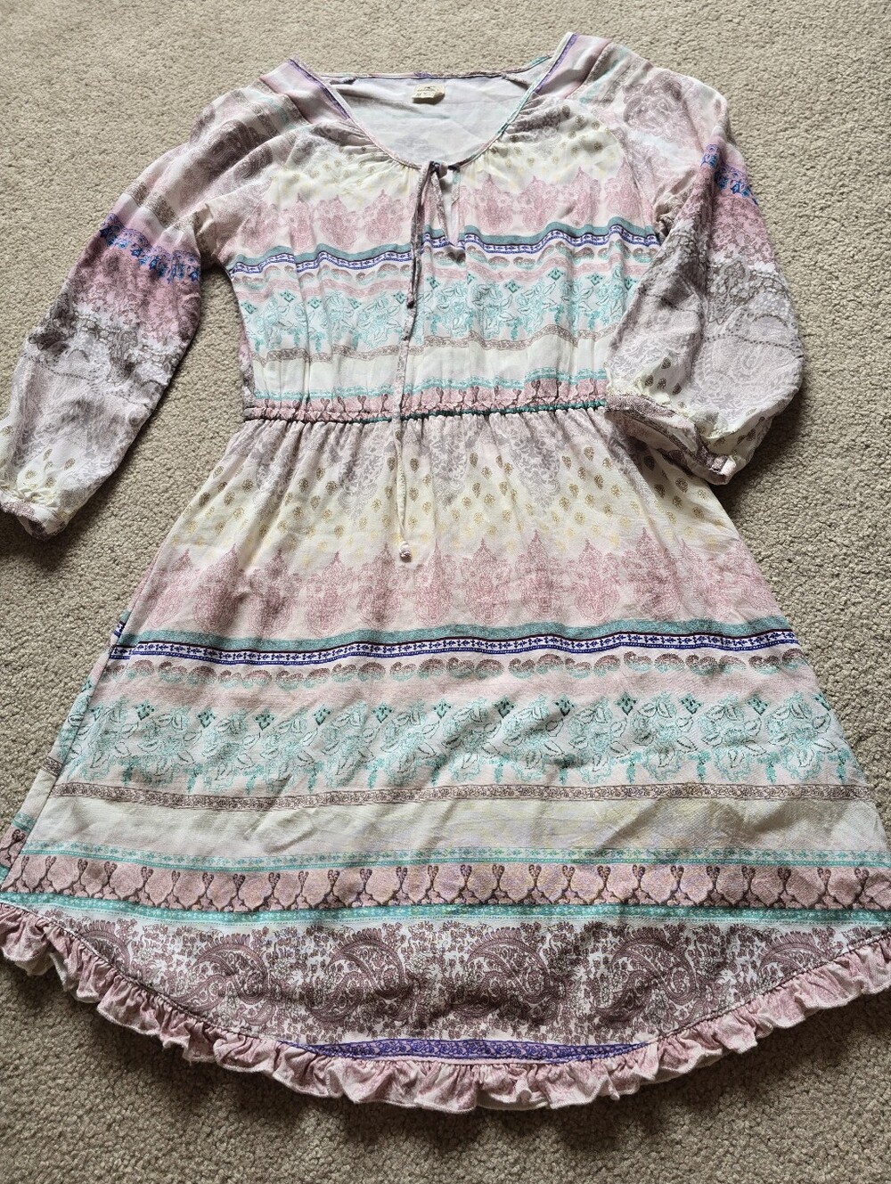 O’Neill Boho Paisley Midi Dress Women’s Size Medium